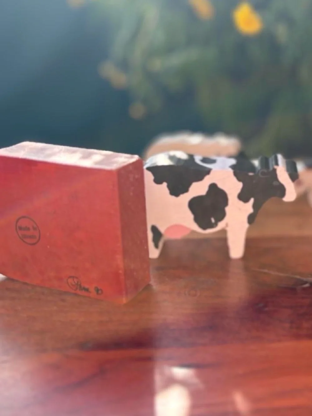 90s Hand Painted Wooden Farm Figurines